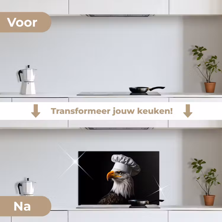 Spatscherm keuken - Arend -Amerika - Koksmuts - Vogel - Stoer — 7