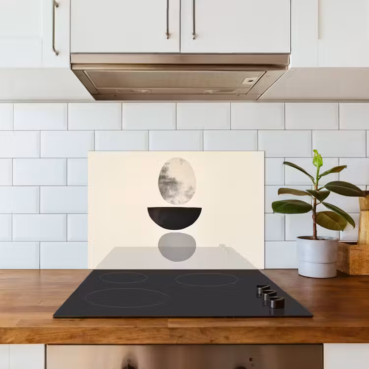 Spatscherm keuken - Beige - Japandi - Wabi sabi — 3
