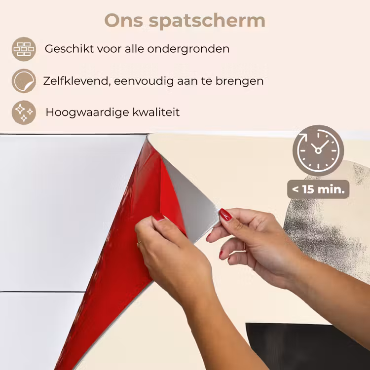 Spatscherm keuken - Beige - Japandi - Wabi sabi — 4
