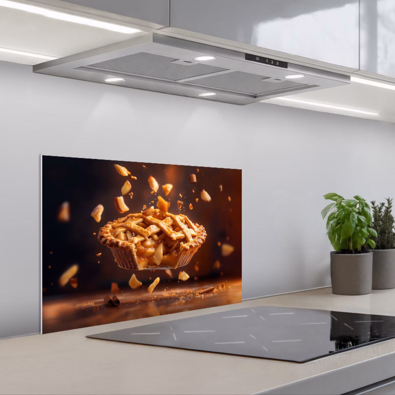Spatscherm keuken - Appel - Taart - Warm - Eten — 1