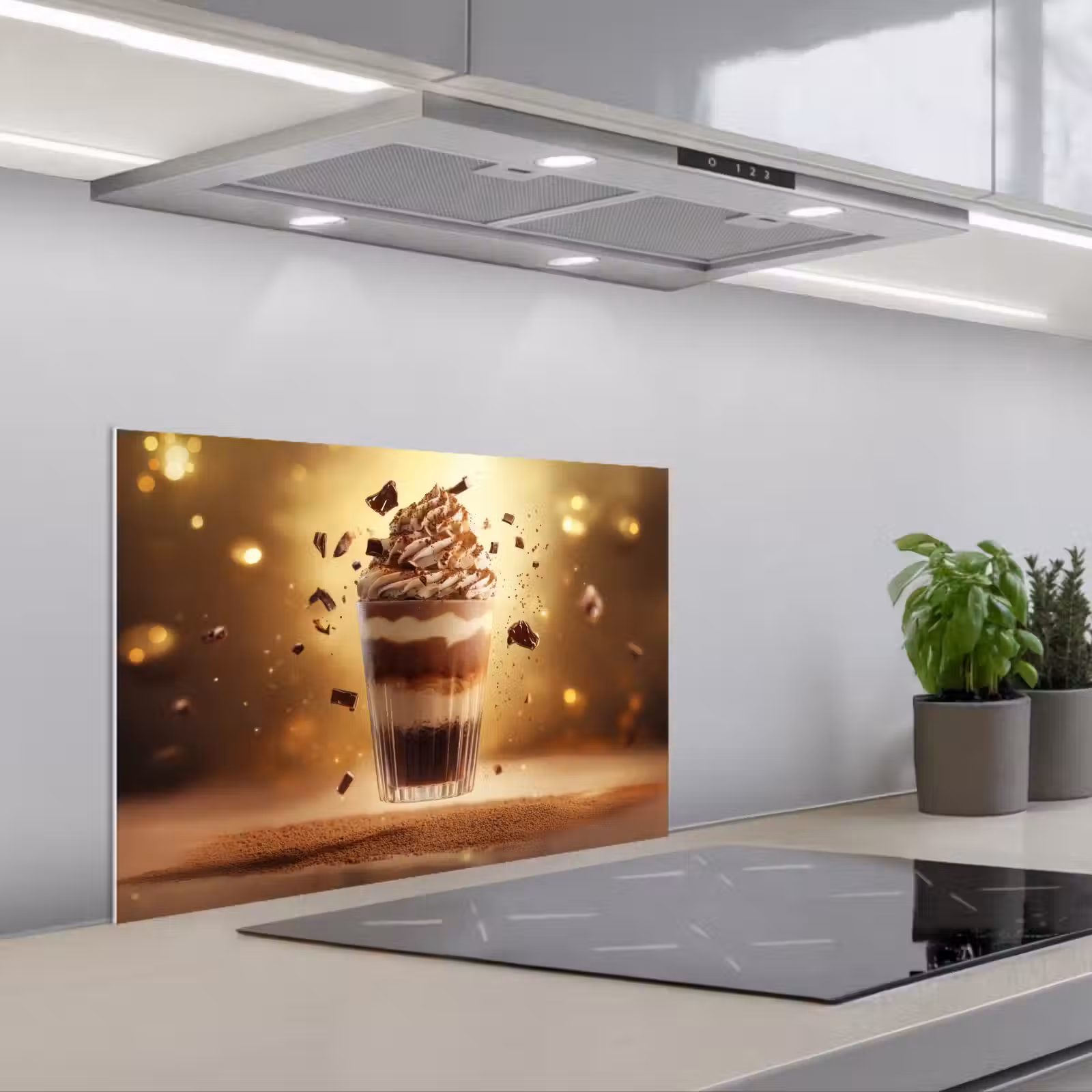 Spatscherm keuken - Dessert - Chocolade - Zoet - Eten — 1