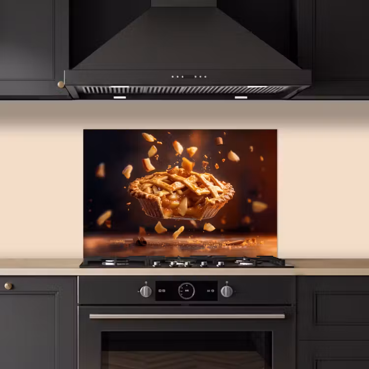 Spatscherm keuken - Appel - Taart - Warm - Eten — 5