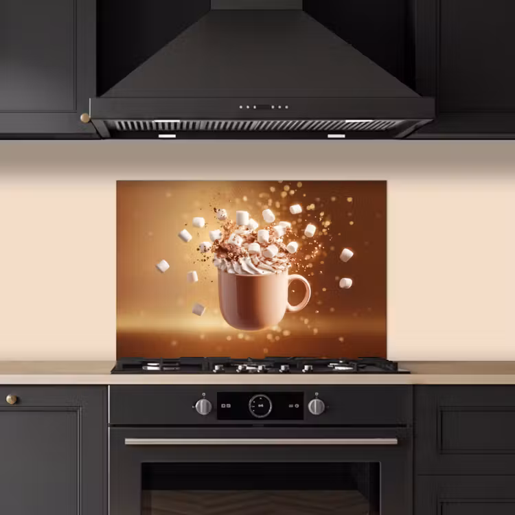 Spatscherm keuken - Chocomelk - Drinken - Warm - Bruin — 5