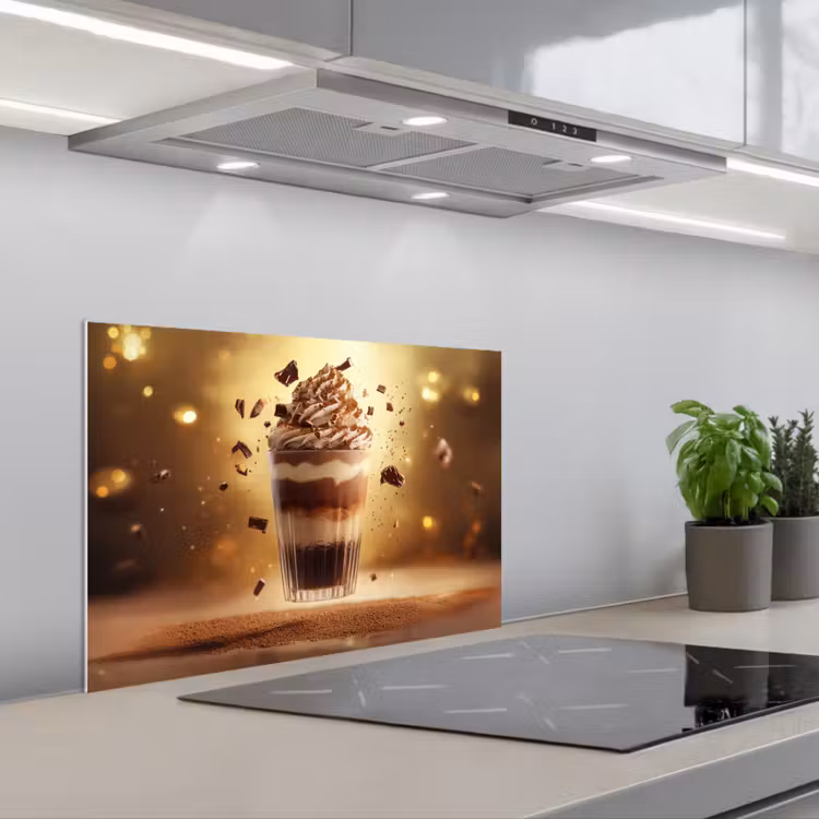 Spatscherm keuken - Dessert - Chocolade - Zoet - Eten — 1