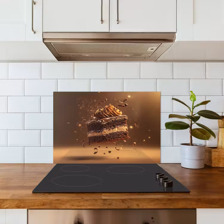 Spatscherm keuken - Taart - Chocolade - Eten - Brownie — 3