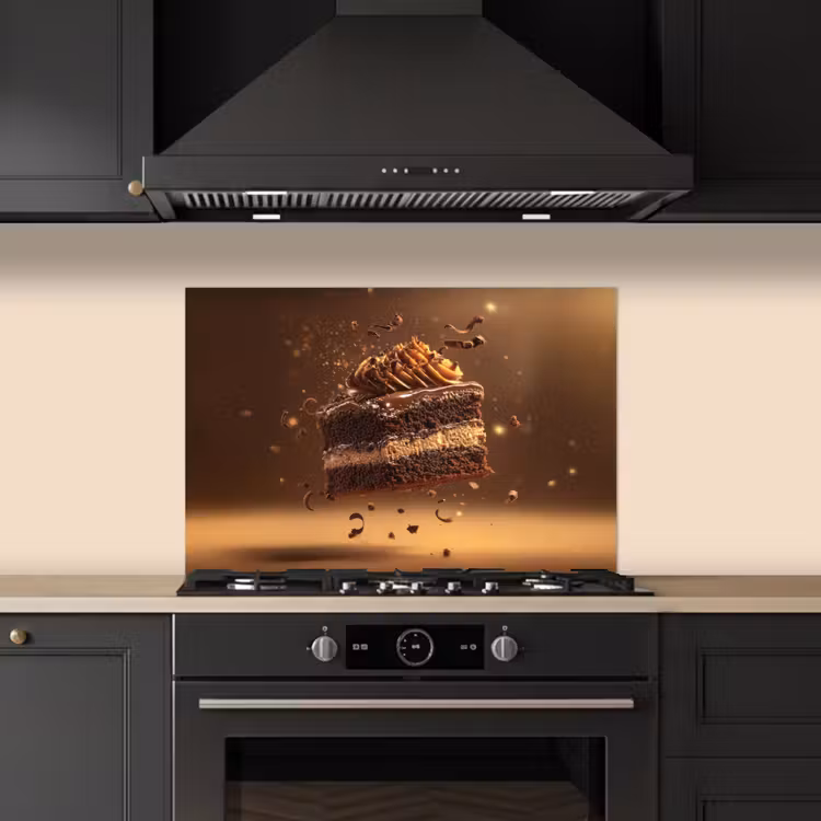 Spatscherm keuken - Taart - Chocolade - Eten - Brownie — 5
