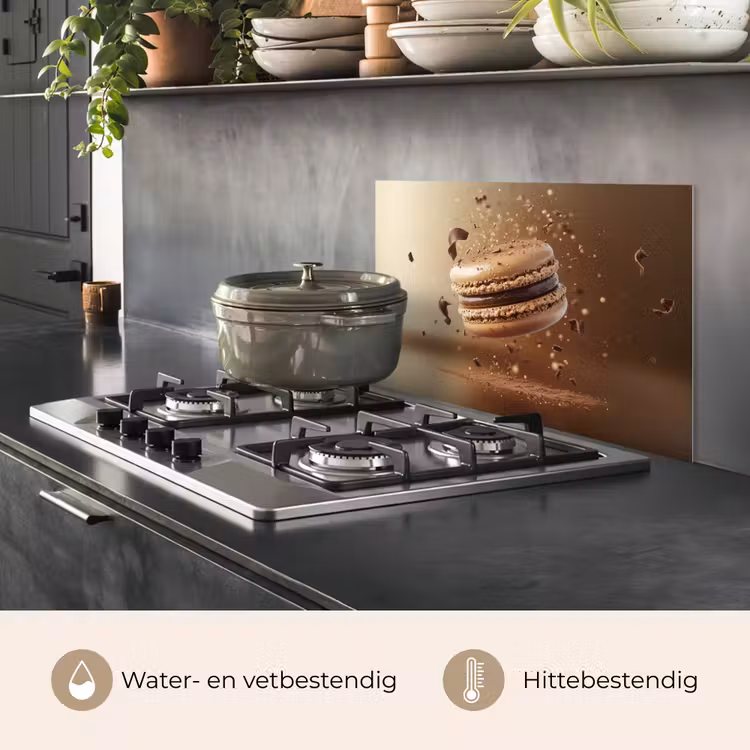 Spatscherm keuken - Chocolade - Macarons - Eten - Snoep — 2