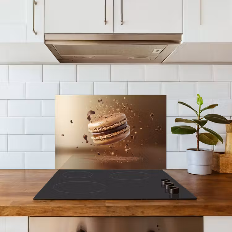 Spatscherm keuken - Chocolade - Macarons - Eten - Snoep — 3