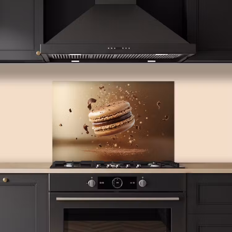 Spatscherm keuken - Chocolade - Macarons - Eten - Snoep — 5