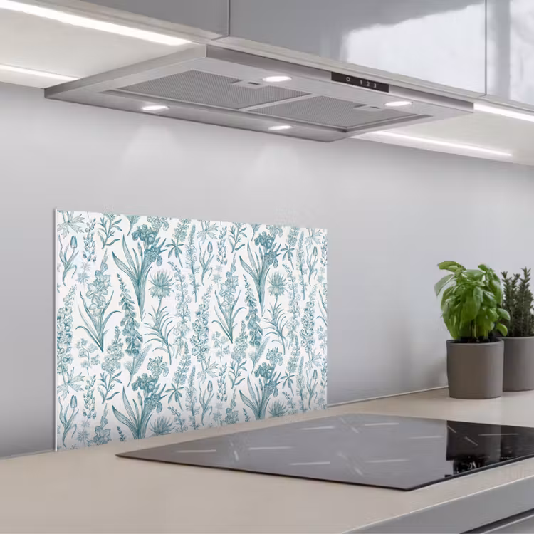 Spatscherm keuken - Lovely - Garden - Emerald — 1
