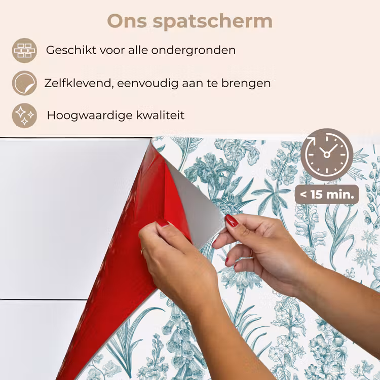 Spatscherm keuken - Lovely - Garden - Emerald — 4