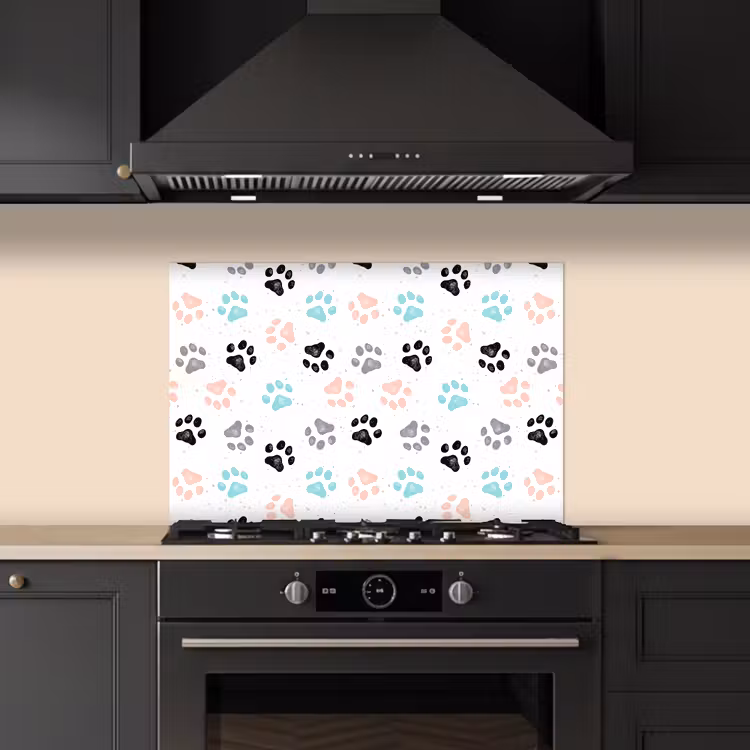 Spatscherm keuken - Paw - Pattern - Color — 5