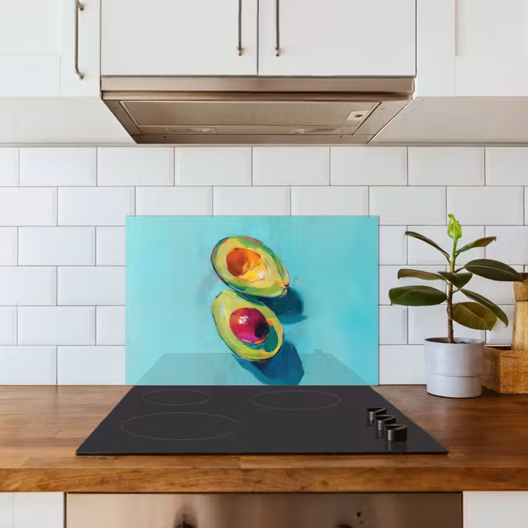 Spatscherm keuken - Avocado - Groen - Pit - Schaduw — 3