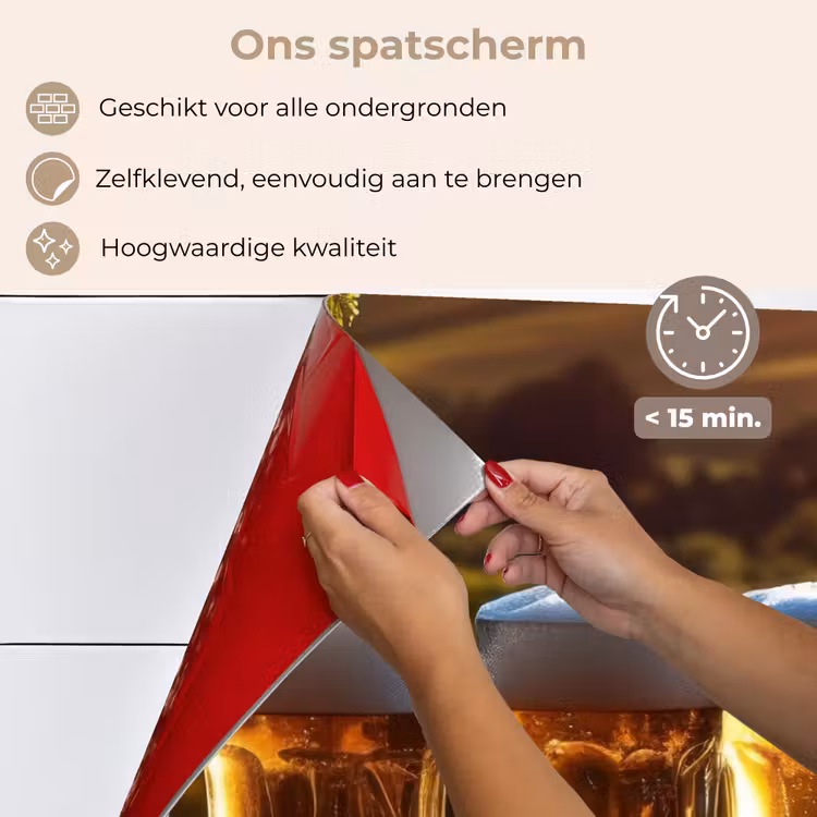 Spatscherm keuken - Bier - Hop - Landschap — 4