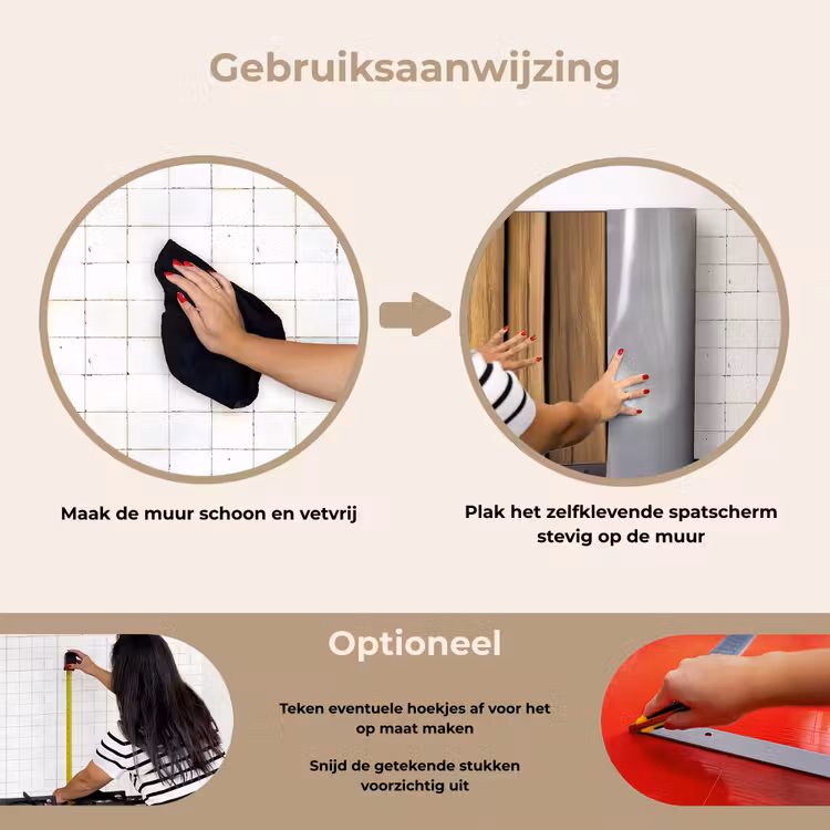 Spatscherm keuken - Hout - Planken - Natuurtinten — 6