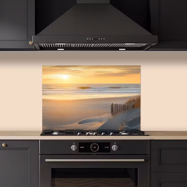 Spatscherm keuken - Strand - Duinen - Zonsondergang — 5