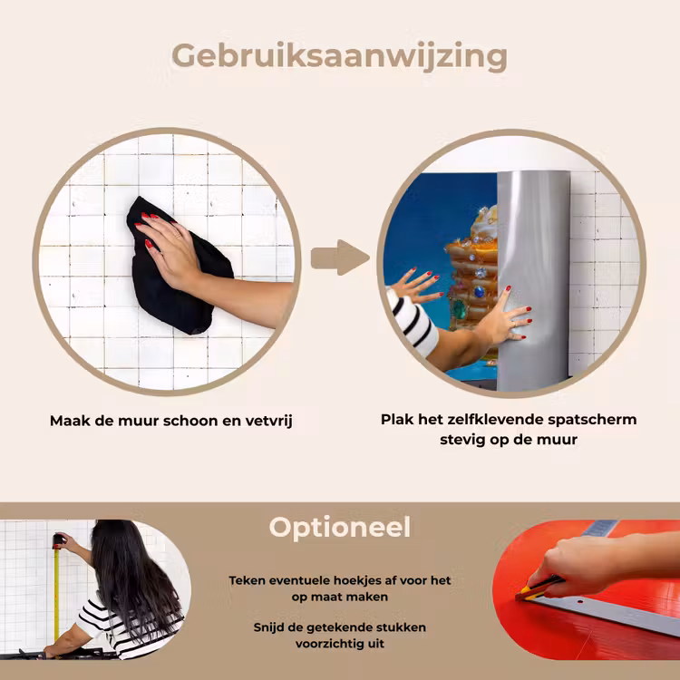 Spatscherm keuken - Pannenkoeken - Steentjes - Glitter - Slagroom — 6