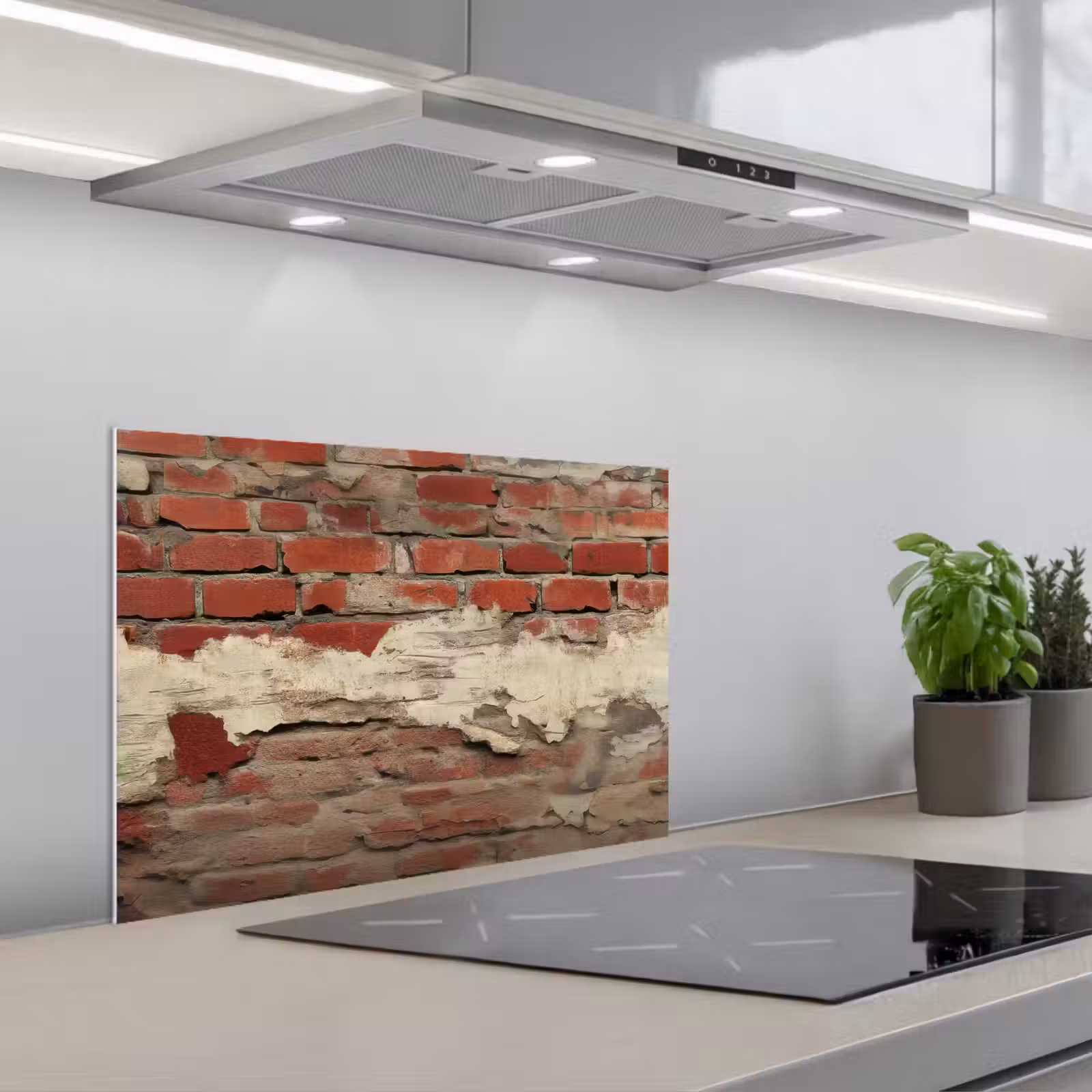 Spatscherm keuken - Muur - Baksteen - Verweerd — 1