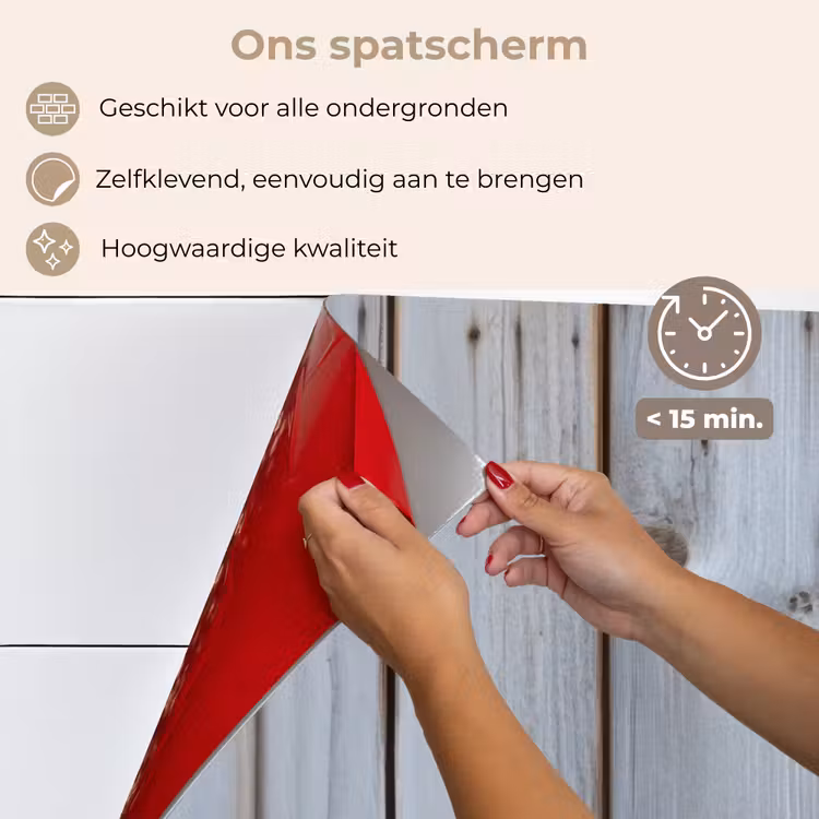 Spatscherm keuken - Hout - Planken - Verweerd — 4