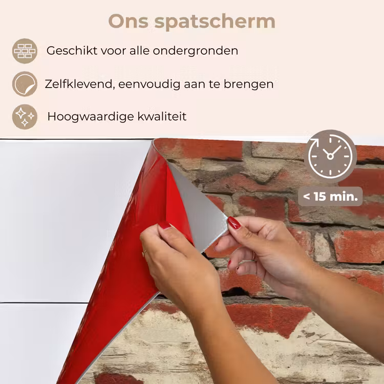 Spatscherm keuken - Muur - Baksteen - Verweerd — 4