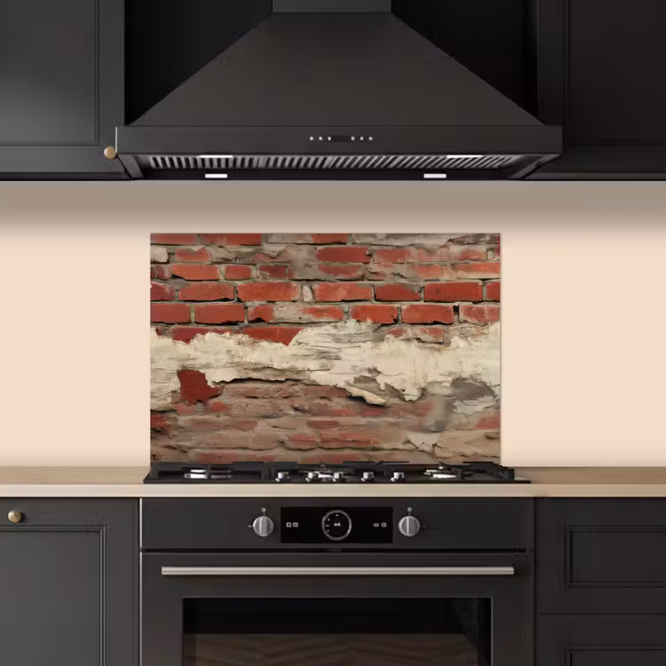 Spatscherm keuken - Muur - Baksteen - Verweerd — 5