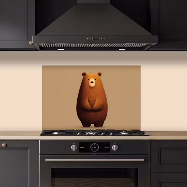Spatscherm keuken - Beer - Minimalistisch - Bruin — 5