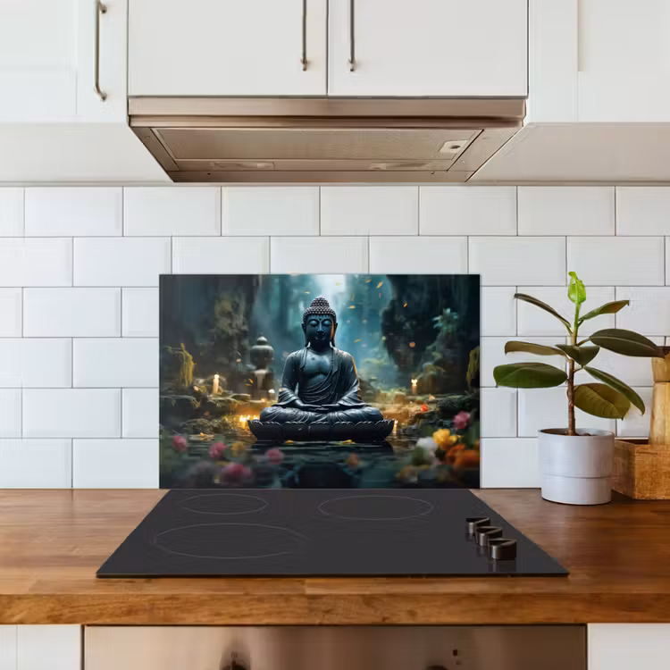 Spatscherm keuken - Boeddha - Beeld - Buddha - Zen - Kunst - Boedha — 3