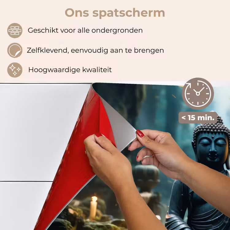 Spatscherm keuken - Boeddha - Beeld - Buddha - Zen - Kunst - Boedha — 4