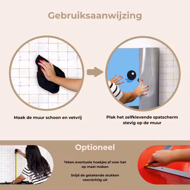 Spatscherm keuken - Vogel - Blauw - Eenvoudig — 6