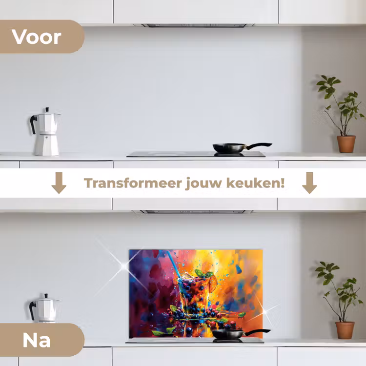 Spatscherm keuken - Cocktail - Fruit - Kleurrijk - Drank — 7