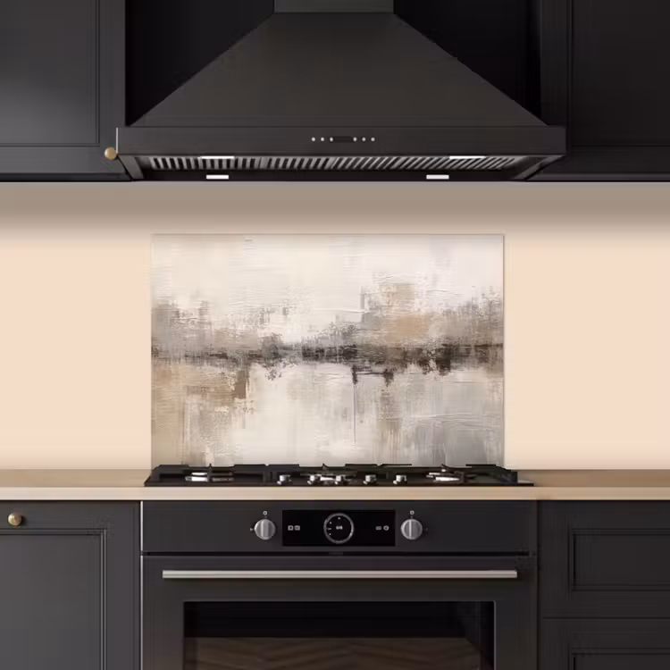 Spatscherm keuken - Moderne kunst - Abstract - Beige — 5