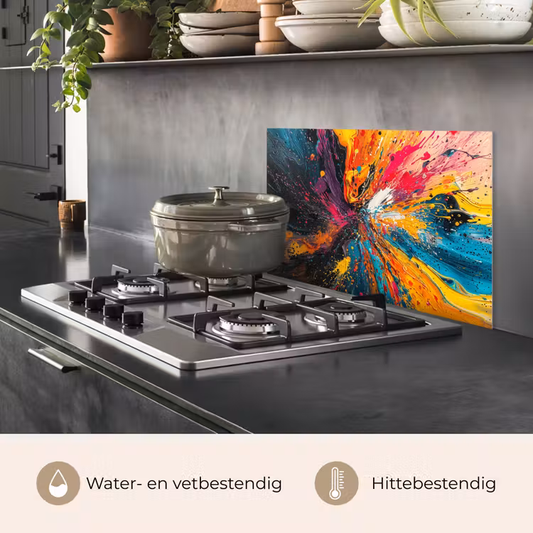 Spatscherm keuken - Kleuren - Verf - Patroon — 2