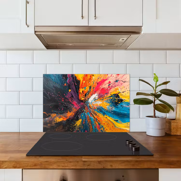 Spatscherm keuken - Kleuren - Verf - Patroon — 3