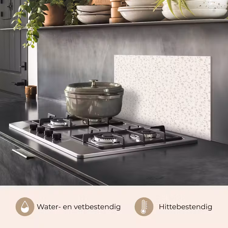 Spatscherm keuken - Bloemen - Motief - Zacht — 2