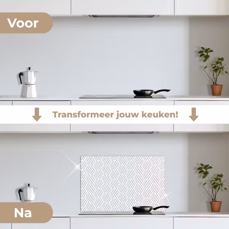 Spatscherm keuken - Grafisch - Patroon - Modern - Strepen — 7