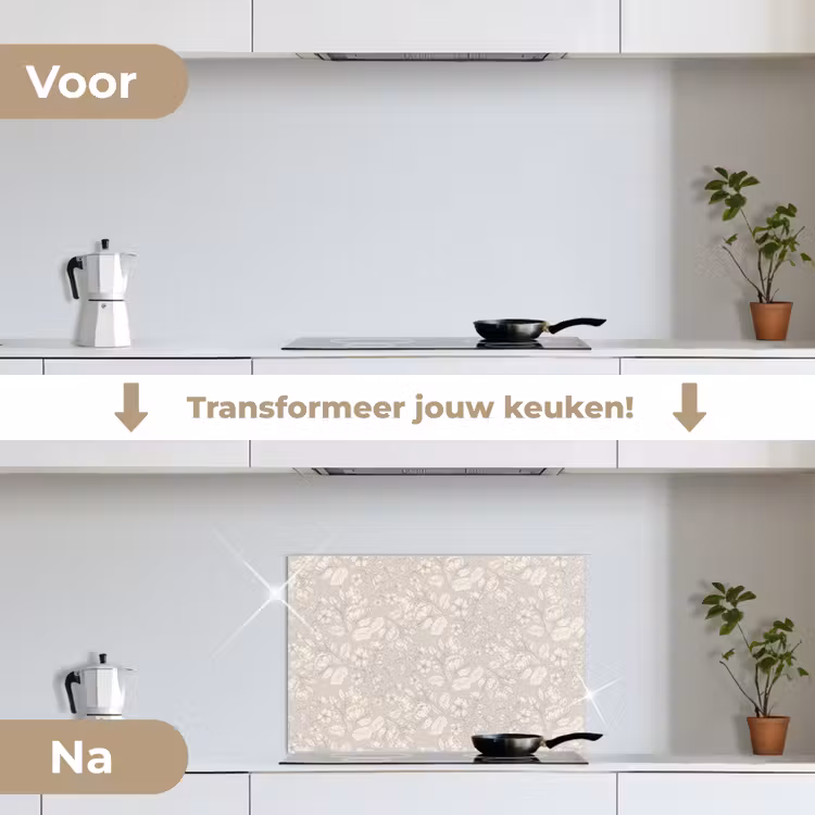Spatscherm keuken - Pioenrozen - Bloesem - Bessen — 7