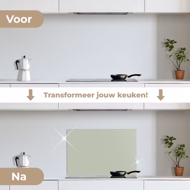 Spatscherm keuken - Mintgroen - Effen kleur — 7