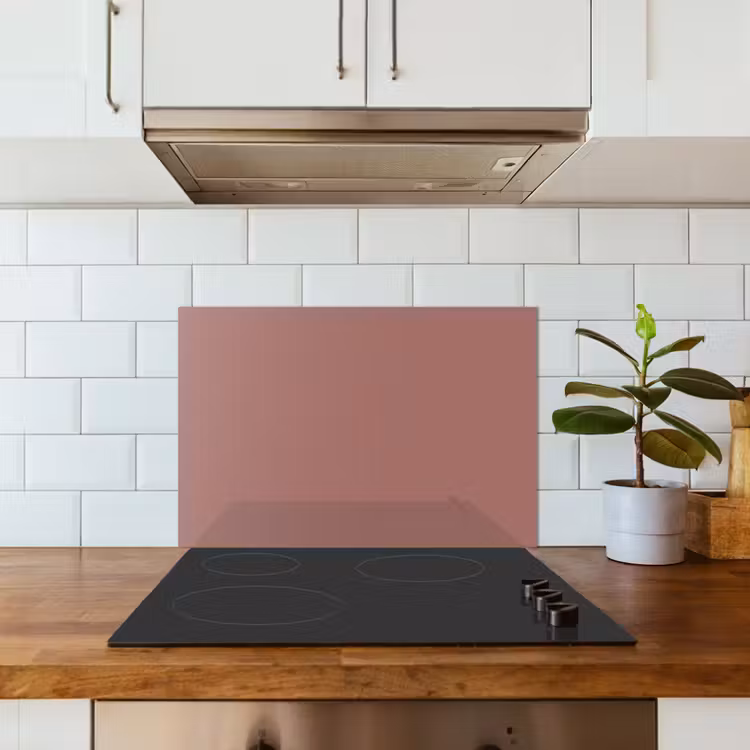 Spatscherm keuken - Terracotta - Patronen - Roze — 3
