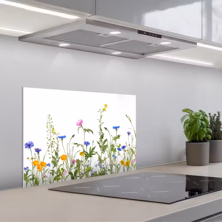 Spatscherm keuken - Bloemen - Veldbloemen - Lente — 1