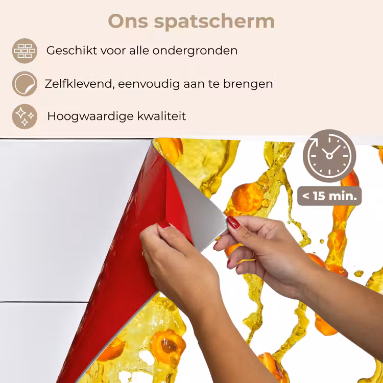 Spatscherm keuken - Oranje - Geel - Splash - Fruit — 4