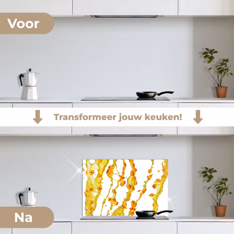 Spatscherm keuken - Oranje - Geel - Splash - Fruit — 7
