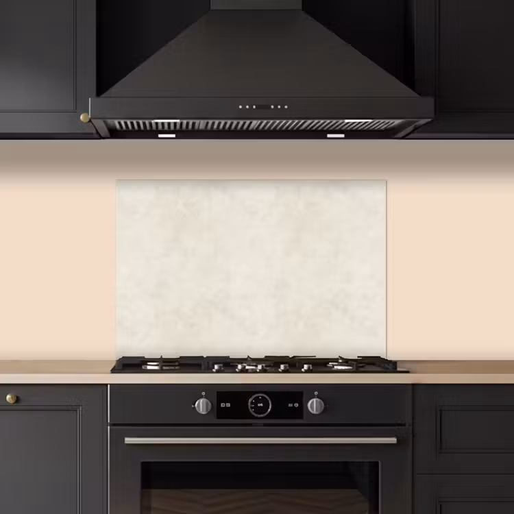 Spatscherm keuken - Crème - Egaal - Beton — 5