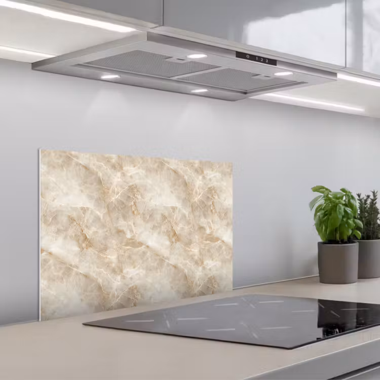 Spatscherm keuken - Lichtbeige - Onyx - Subtiel — 1
