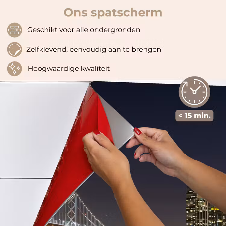 Spatscherm keuken - Verlichting - Hemel - Wolkenkrabbers - Skyline — 4