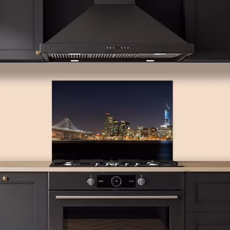 Spatscherm keuken - Verlichting - Hemel - Wolkenkrabbers - Skyline — 5