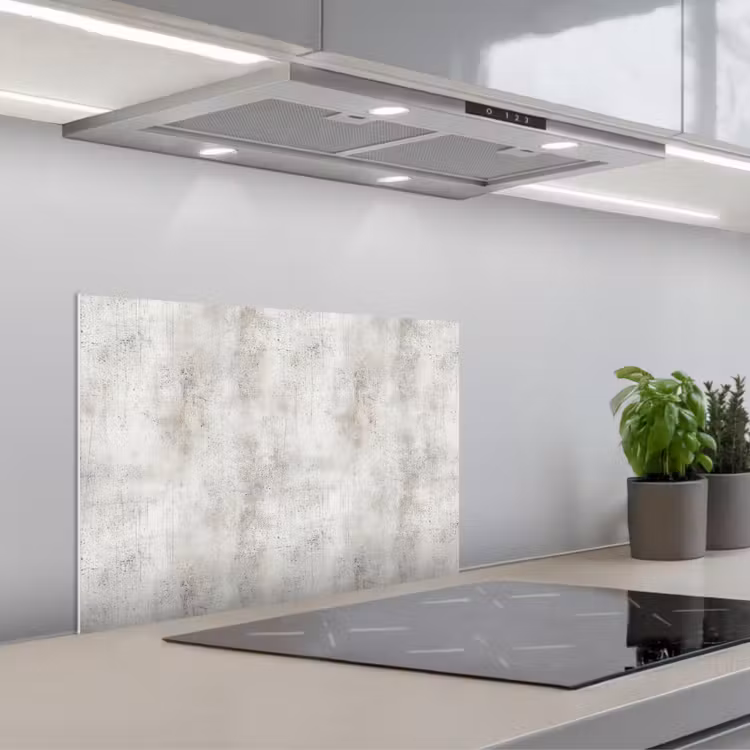 Spatscherm keuken - Grijs - Beton - Verweerd — 1