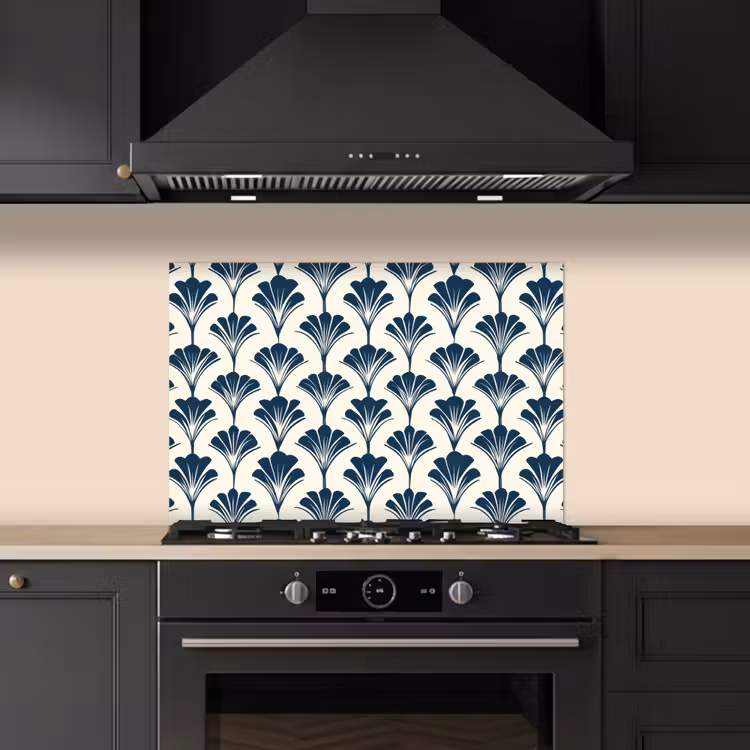 Spatscherm keuken - Klassiek - Motief - Blauw — 5