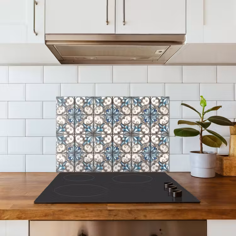 Spatscherm keuken - Barok - Tegel - Kleurrijk — 3