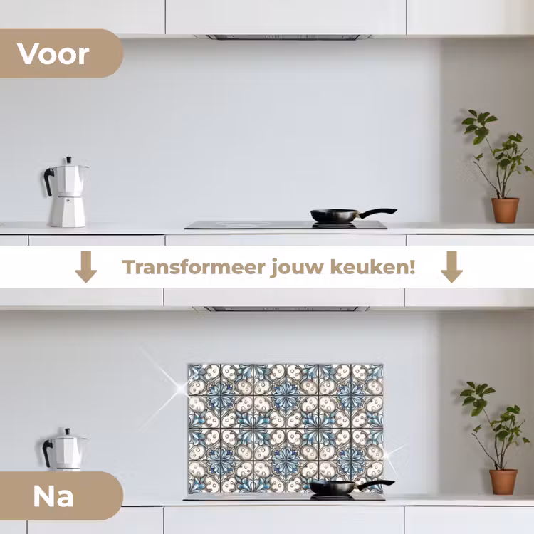 Spatscherm keuken - Barok - Tegel - Kleurrijk — 7
