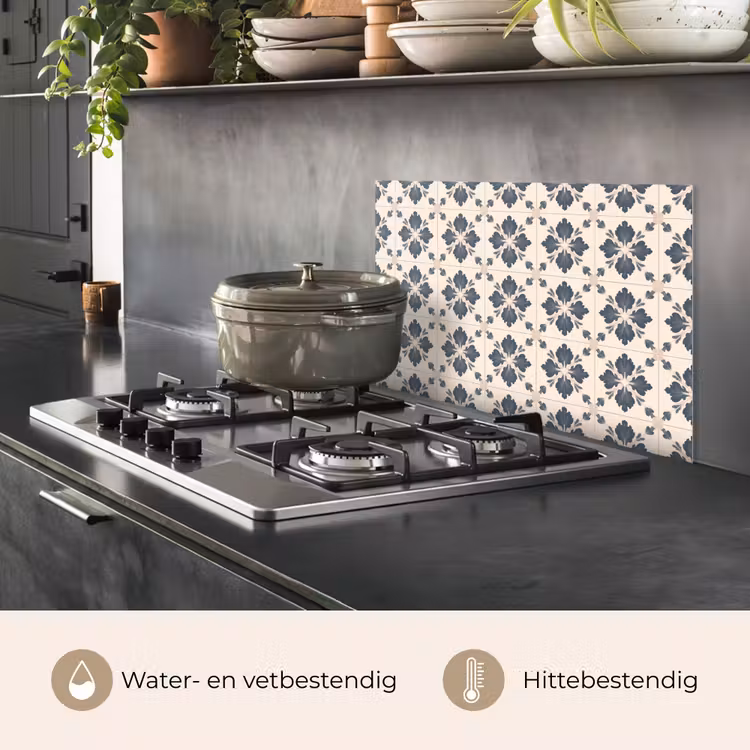 Spatscherm keuken - Bladvorm - Klassiek - Kleurrijk — 2